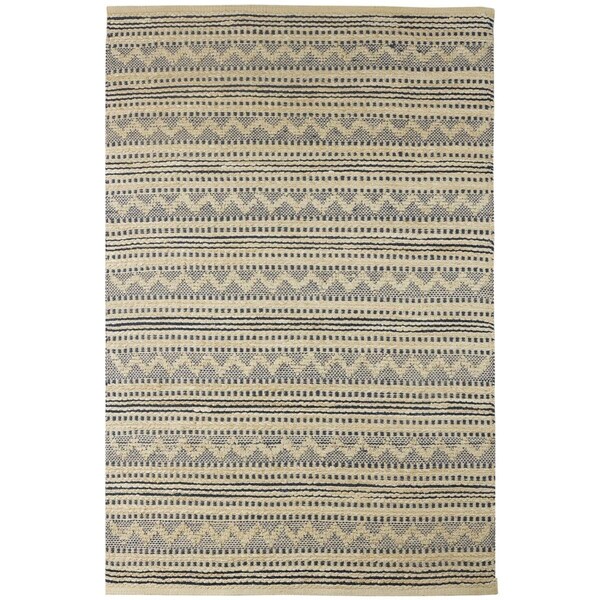 Palacedesigns 8 x 10 ft. Blue & Beige Chevron Striped Area Rug - Blue Beige - 8' x 10' PA3648331 - main